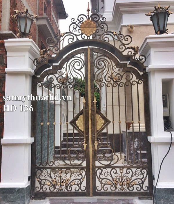 Cửa Cổng Mỹ Thuật HD 136