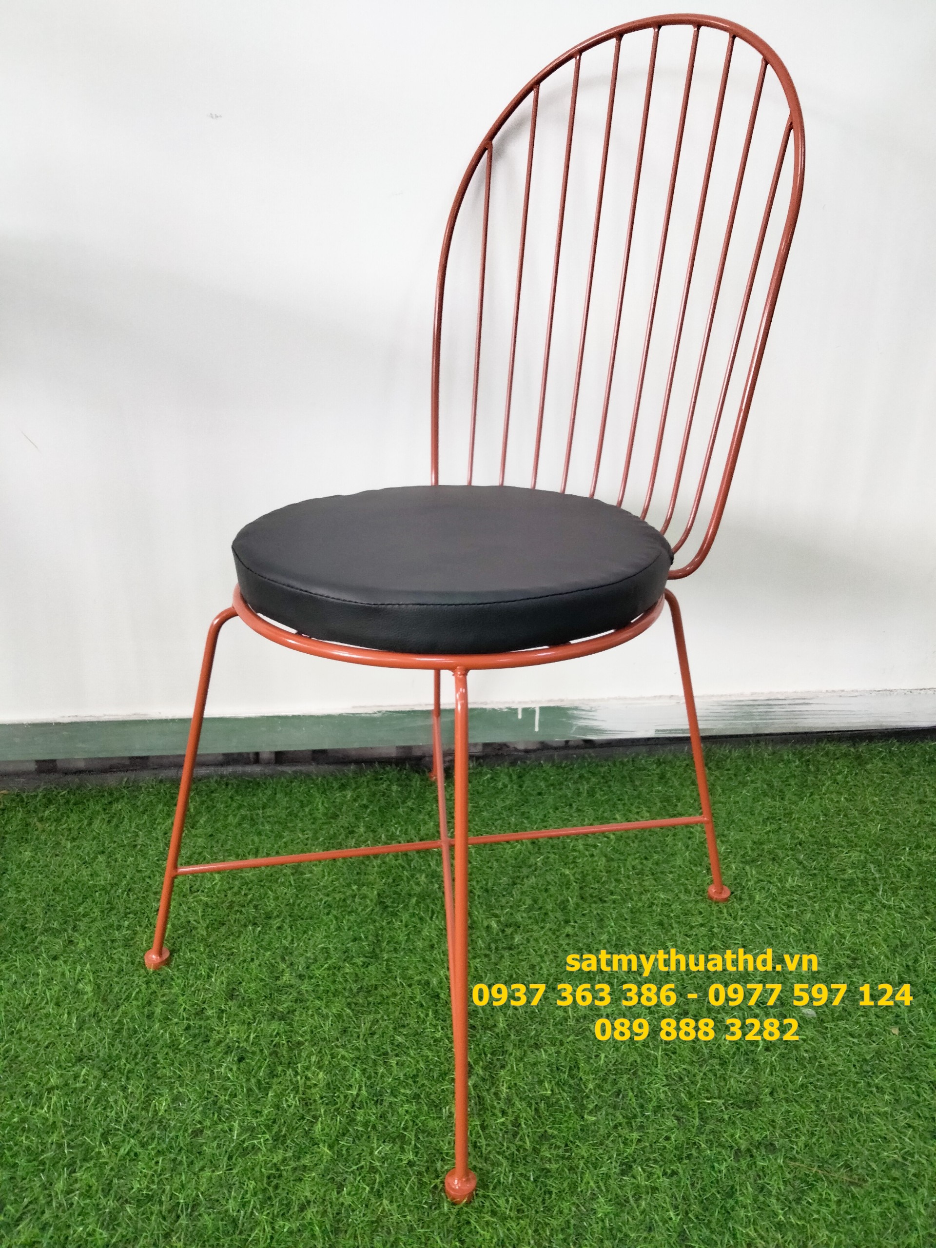 GHẾ HOA VĂN SẮT MỸ THUẬT HD007G 