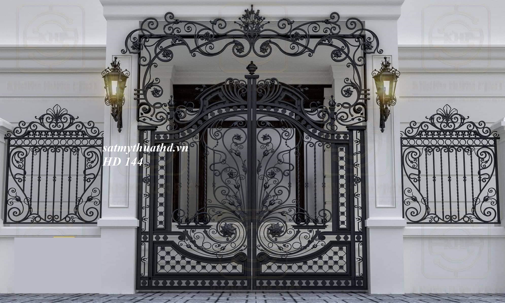 Cửa Cổng Mỹ Thuật HD 144