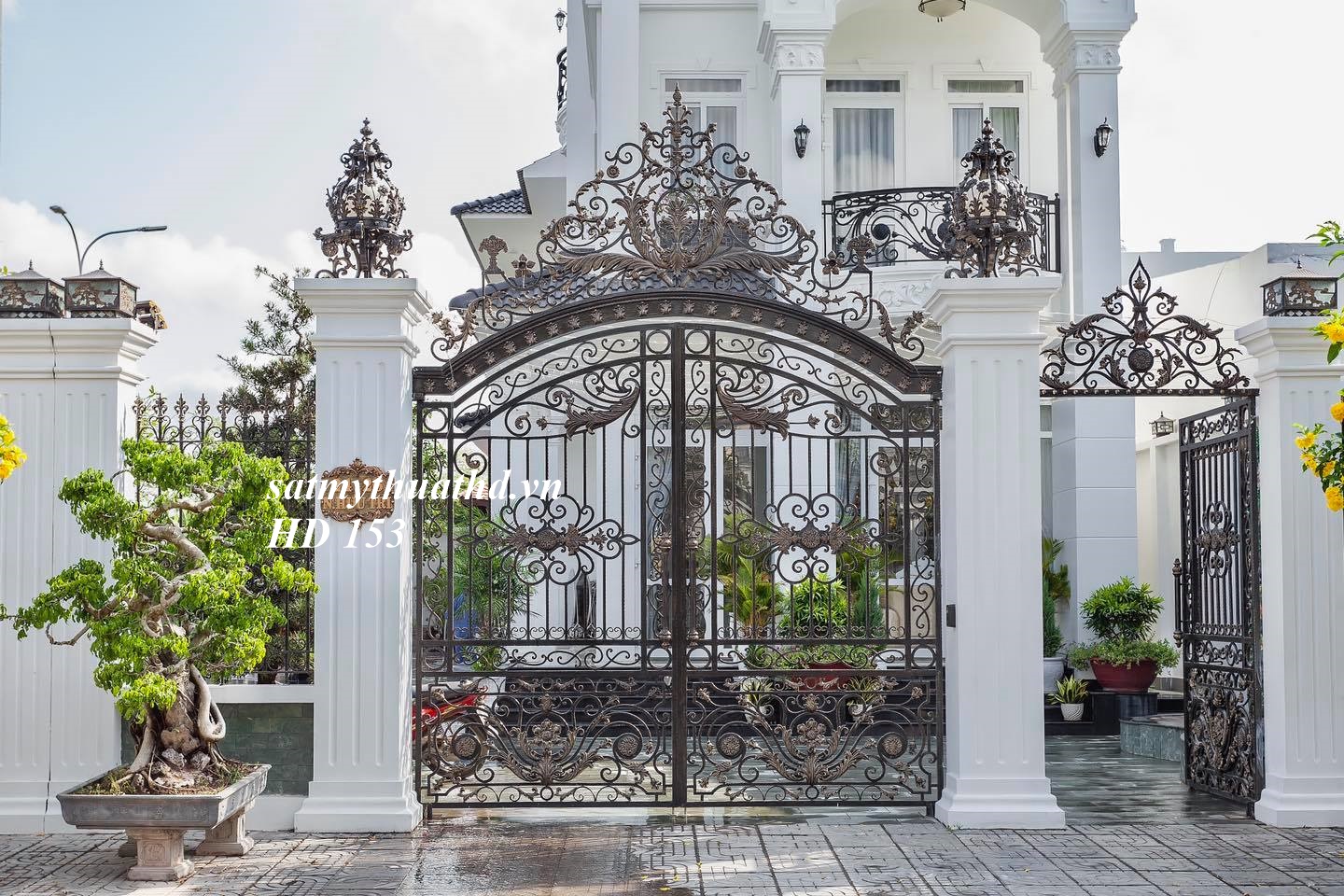 Cửa Cổng Mỹ Thuật HD 153