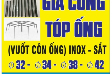 XƯỞNG GIA CÔNG VUỐT CÔN ỐNG SẮT NHÔM INOX